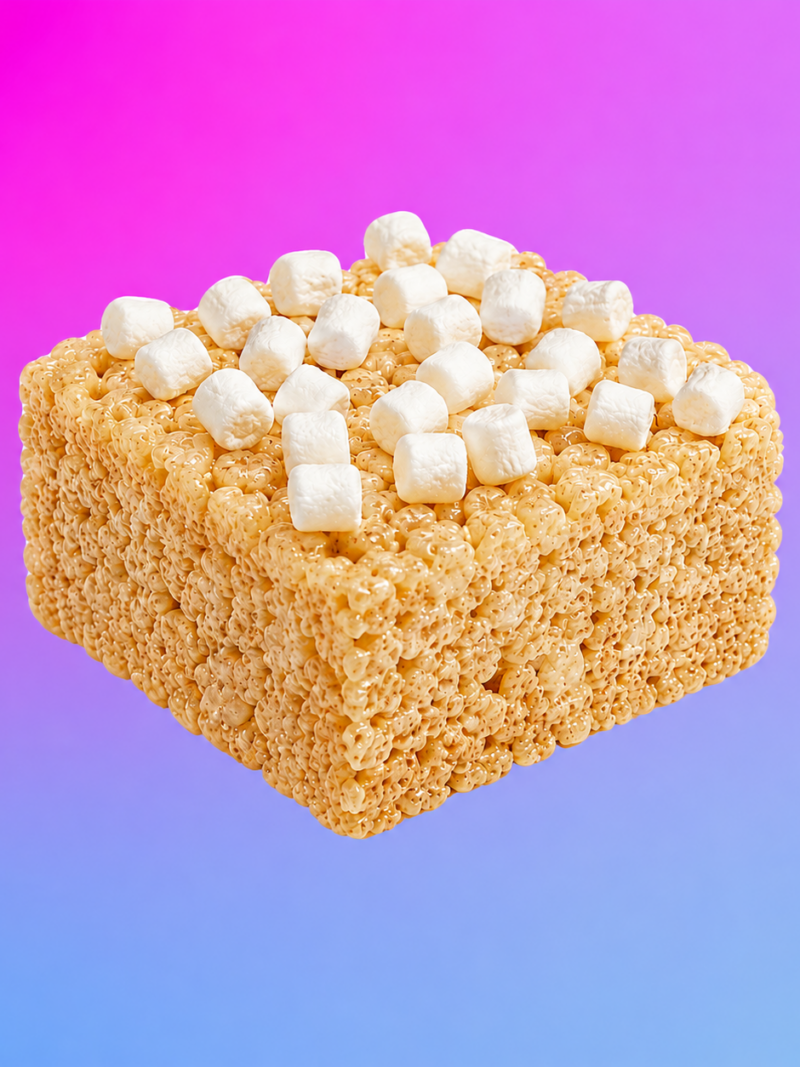 6 Pack Big Gourmet Vanilla Marshmallow Rice Crispy Treat